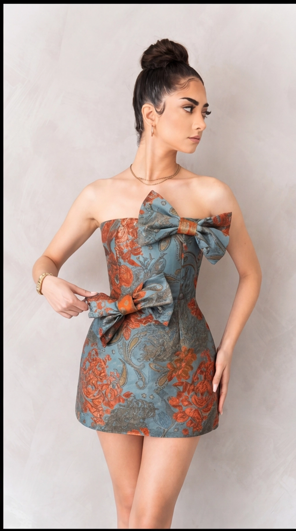 Orange Bloom Dress - Image 4