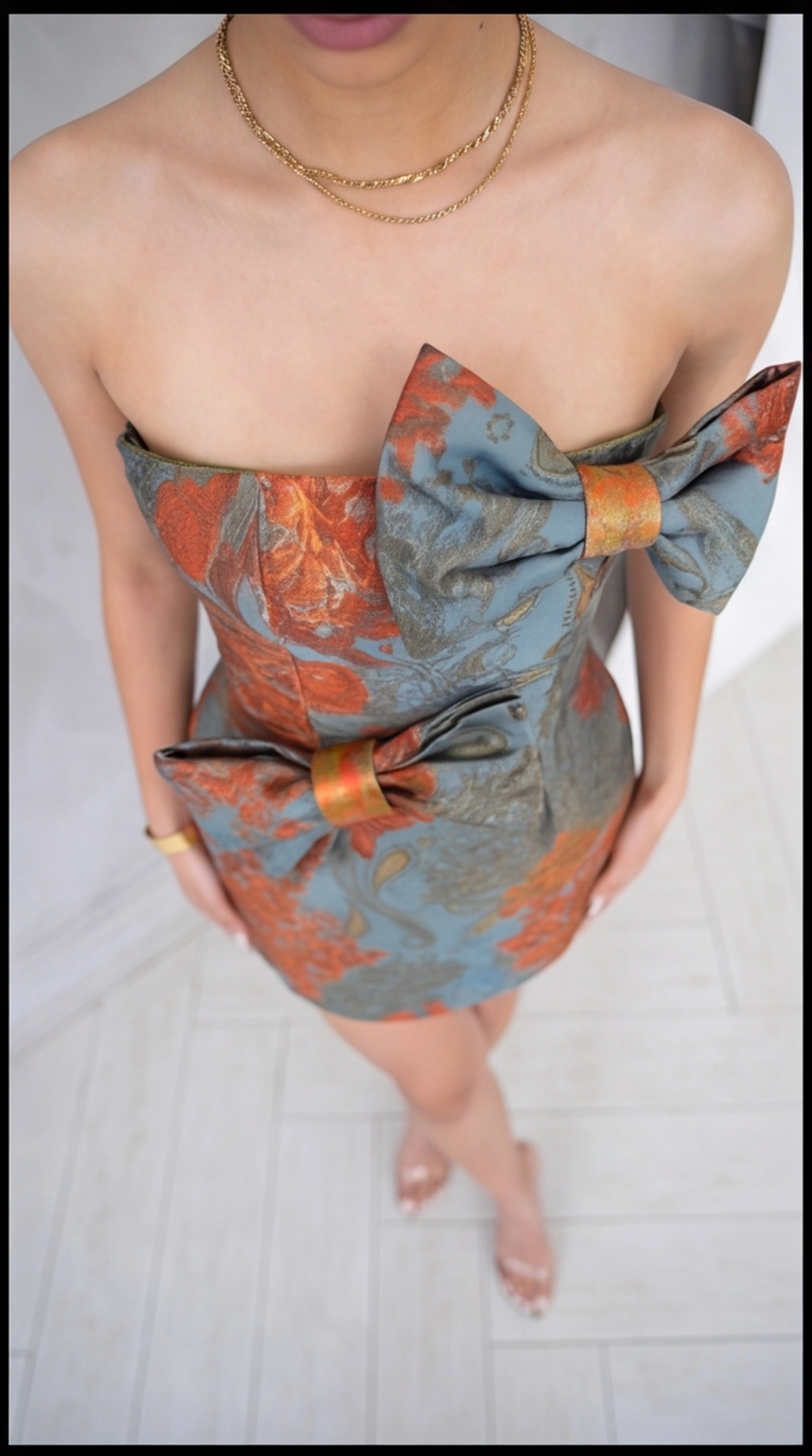 Orange Bloom Dress - Image 7