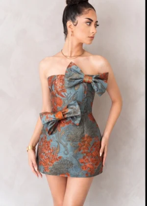 Orange Bloom Dress